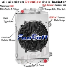 3Row Aluminum Radiator Shroud Fan Fits 1930 Chevrolet Car Chevy V8 Conversion