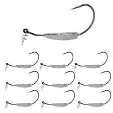 Weighted Swimbait Hooks 1/8oz 3/0 Hook Weedless Twist Lock 10 Pack