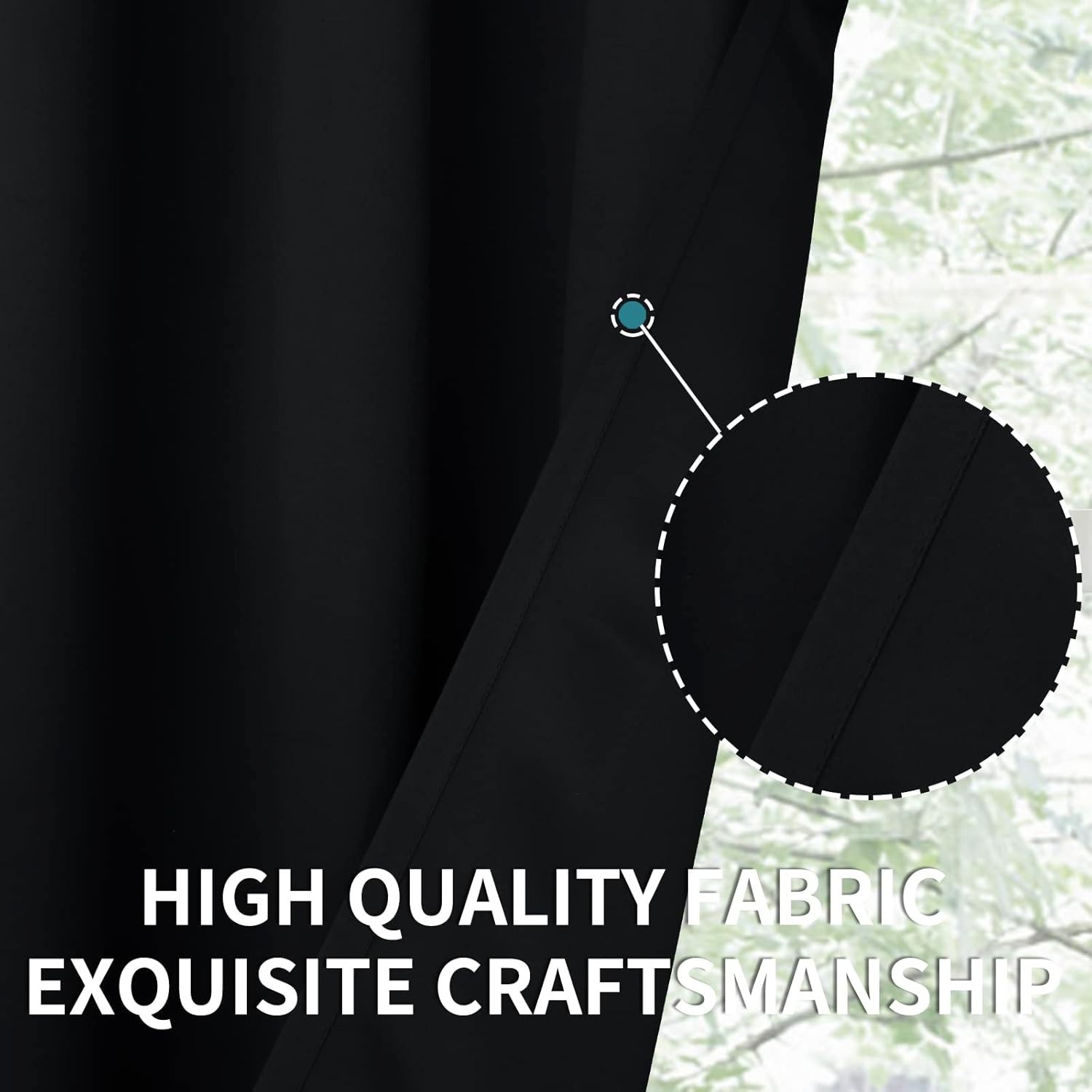 Elegant Blackout Curtains - Grommet Thermal Insulated Drapes, Set of 2, 54"x38"