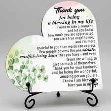 Thank You Gifts for Women, Being A Blessing in My Life Wood 5x5 inch, Wood_1