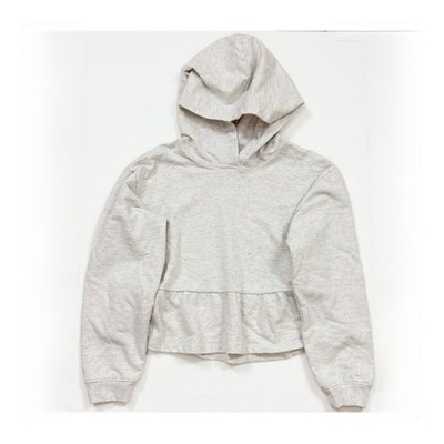 J. Crew Crewcuts Ruffle-Hem Hoodie Girls Medium 8-9