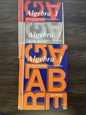 Algebra 1 Saxon Third Edition, Textbook, Answers/Test Solutions, Test Forms