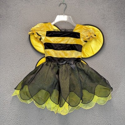 Koala Kids Bumble Bee Costume Halloween Dress-up Girls Size 4T Yellow Black