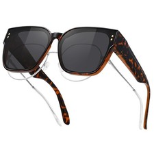 Oversized Fit Over Glasses Polarized Sunglasses for Women,Trendy Square Cover...