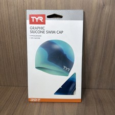 TYR Tie Dye Graphic Silicone Swim Cap - Youth Fit