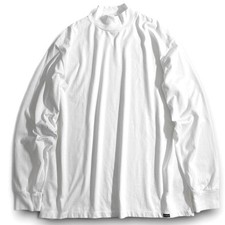 Nanamica Japan L/S Mock Neck Tee Covering Core White XL