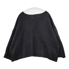 nest Robe Wool Jersey Wide Pullover 01204-1613 Sweater knit black 5-1128T♪