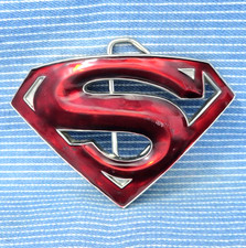 Superman Belt Buckle DC Comics Superhero Cosplay Halloween Vtg GTO Design.CPA622