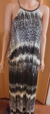 Michael Kors Long Brown N White Maxi Dress Size XL