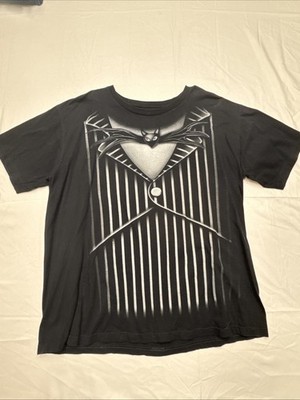 Jack Skellington 2XL Black Nightmare Before Christmas Tuxedo T-Shirt Disney