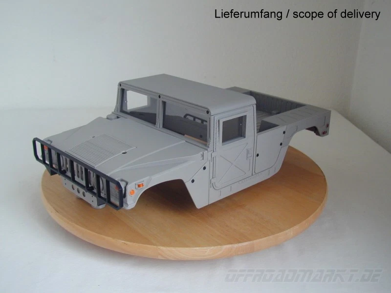 ⭐ Karosserie Hummer Pickup für 1/10 Tamiya TT01 TT-02 RC Chassis - Bild 2 von 4