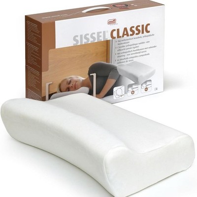 SISSEL Classic Orthopedic Cervical Pillow 20x12 Viscoelastic Foam Ecru Sweden