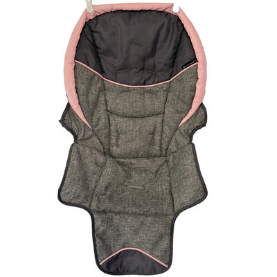 Baby Trend High Chair Seat Cover Replacement for Dine Time 3 in 1 Gray Pink Girl