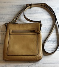 Coach Tan Leather Swingpack Crossbody Bag Adjustable Strap