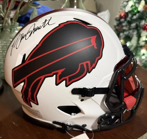 BUFFALO BILLS BRUCE SMITH SIGNED F/S LUNAR ECLIPSE AUTHENTIC HELMET