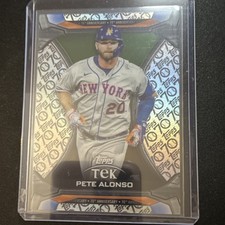 2021 Topps Tek 70th Anniversary Pete Alonso TTA-15 New York Mets Baseball