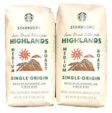 2 pack SALE 2 lbs. STARBUCKS Highlands MEDIUM ROAST Whole Bean 2pk Free Shipping