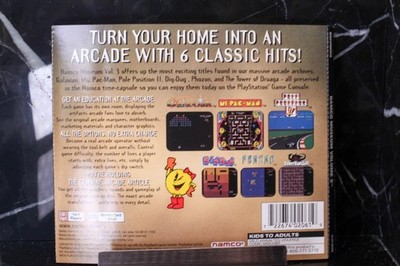 NO GAME- Namco Museum Volume 3 COVER ART FOR CASE ONLY! PLAYSTATION ONE
