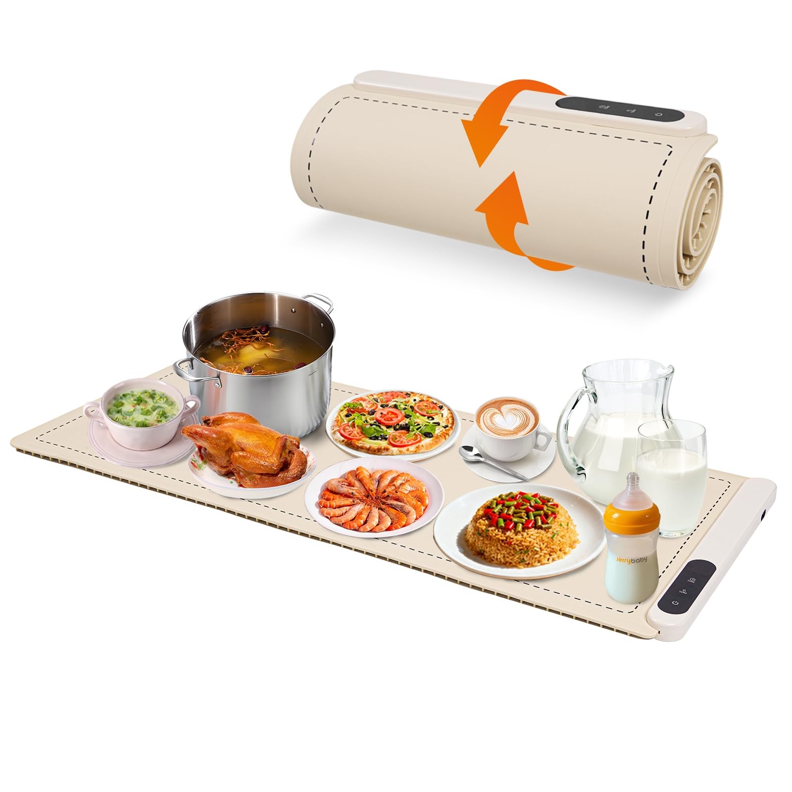 Food Warming Mat Extra Large 36x16 Inch 580W Waterproof Heat