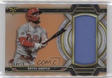 2021 Topps Triple Threads Single Jumbo Relics Amber 14/18 Bryce Harper v1x