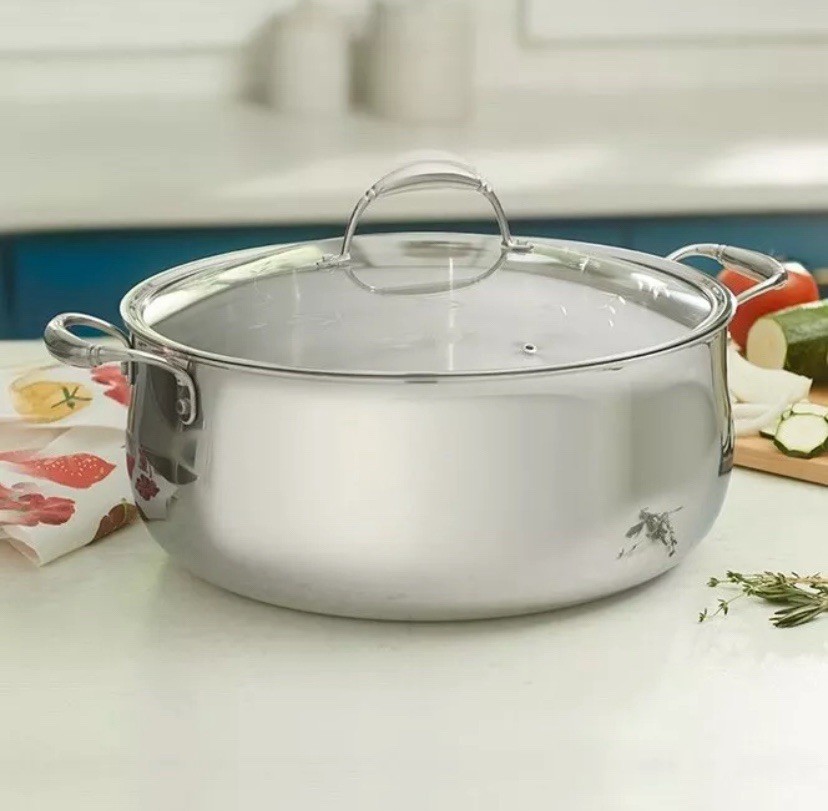 Princess House Heritage® Tri-ply Stainless Steel 18-Qt. Casserole