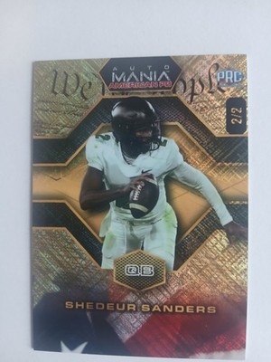 2024 Wild Card Shedeur Sanders 2/2 Auto Mania AMAHP-SS