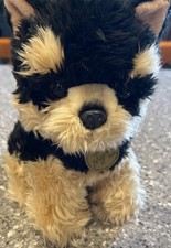 Aurora Miyoni Tots Yorkshire Terrier Yorkie Puppy 8" Plush Black Tan Dog Toy