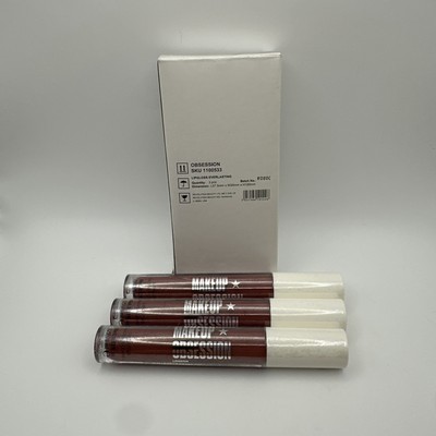 NEW Makeup Obsession London  Lip Gloss, Everlasting 0.17 fl oz Set Of 3
