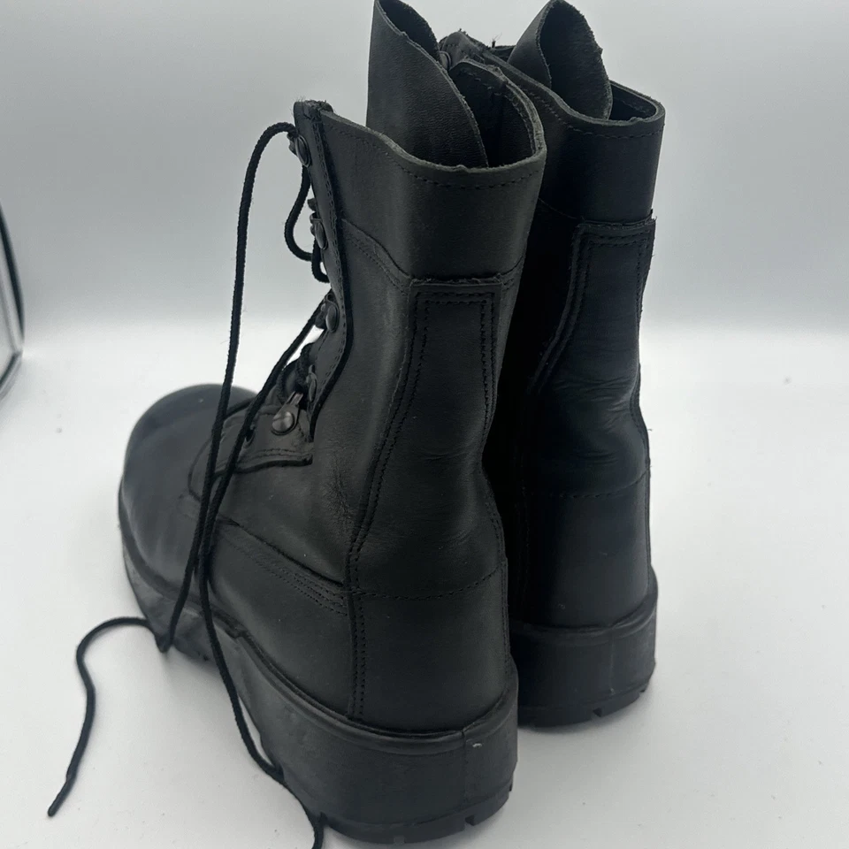 Botas militares masculinas Rocky 9 XW 808F couro preto uso geral biqueira de aço - Imagem 4 de 4
