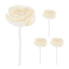 4 Stück künstliche Blumen-Diffusorstäbchen mit Baumwollseildocht, duftende
