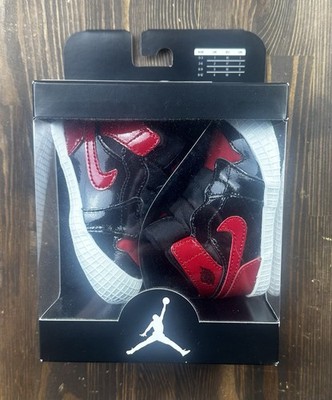 Nike Air Jordan 1 Retro High Crib Bootie Black Varsity Royal 4C Baby Shoes
