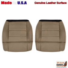 2011-2012 Fits Jeep Wrangler Genuine Leather Front Bottom Seat Covers Brown 2011-2012 Fits Jeep Wrangler Genuine Leather Front Bottom Seat Covers Brown