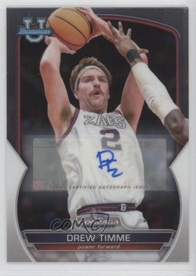 2022-23 Bowman U Chrome Chrome Prospect Auto Drew Timme #61 Auto 0yh1