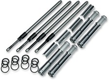 S&S CYCLE 930-0123 Quickee Pushrod Kit with Chrome Covers - M8