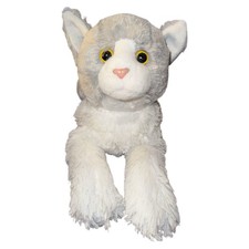 Vintage Russ Yomiko Classics Grey Tabby Cat Plush 15" Floppy Kitten Toy Pet