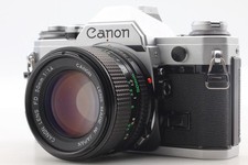  Near MINT Canon AE-1 35mm Film Black Camera SLR New FD 50mm f/1.4 From JAPAN