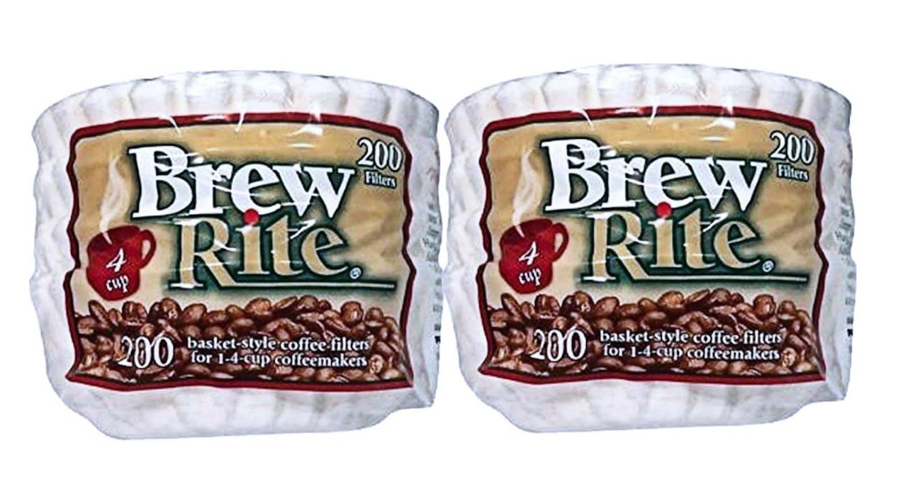 Brew Rite 4 Cup Coffee Basket Disposable Filters - 400 Ct - 