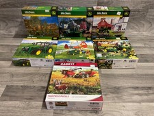 John Deere Puzzle Lot of 7 / 1000 Piece / Cas...