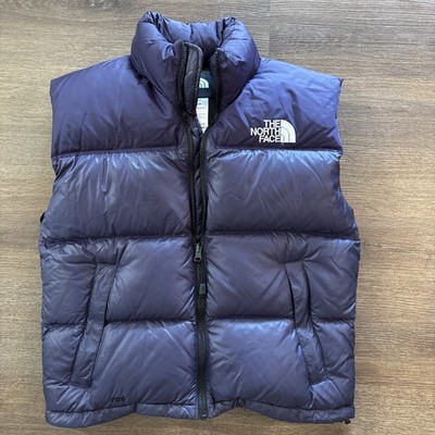 The North Face Vintage Nuptse Puffer Vest 700 Goose Down Purple Women s M