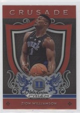 2019-20 Panini Prizm Draft Picks Crusade Red Prizm Zion Williamson #51 0fz1