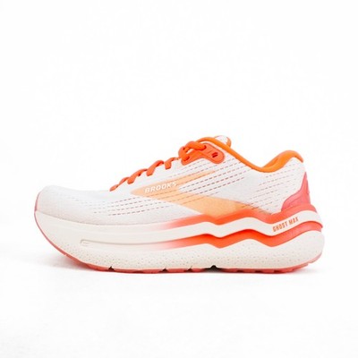 Brooks Ghost Max 2 [1204201B173] Women Running Shoes White/Hot Coral Luminous