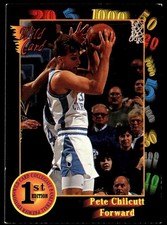 1991-92 Wild Card Pete Chilcutt Rookie North Carolina Tar Heels #95. rookie card picture