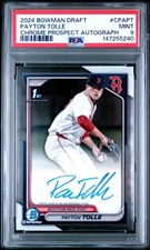 2024 BOWMAN DRAFT CHROME PROSPECT AUTO #CPAPT PAYTON TOLLE PSA 9