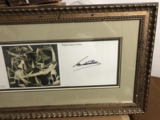 Prime Minister Fidel Castro Signed Invitation Framed