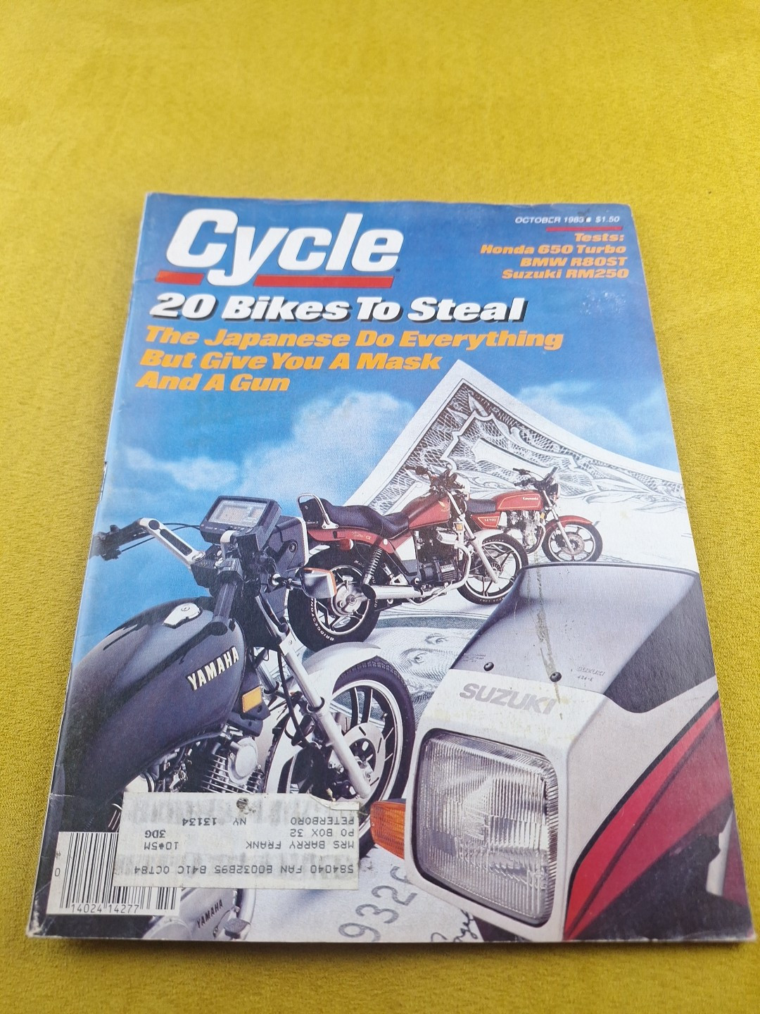CYCLE MOTORCYCLE MAGAZINE / OCTOBER 1983
