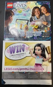 Lego Elves Fire Dragon's Lava Cave 41175 Dragon Only MANUAL Map Tile Emily Jones