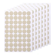 7 PCS Self-Adhesive Screw Hole Stickers, 0.83" Apricot Screw Hole Cover