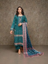 Traditional Pakistani Lawn Salwar Kameez, Cultural Wear for Women