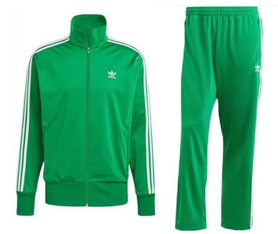 Men's Adidas Originals Firebird Track Suit Jacket & Pants GREEN Size MEDIUM M