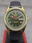 Vintage Seiko 5 automatic Day Date Movement No. 6309A Japan made men's watch